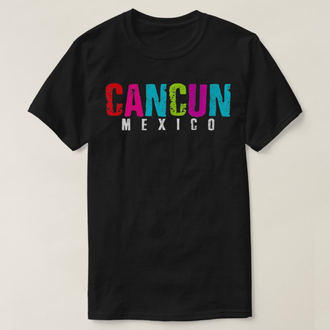 Camiseta México, Cancún, de férias, ibbean Yu (Frente do Design)