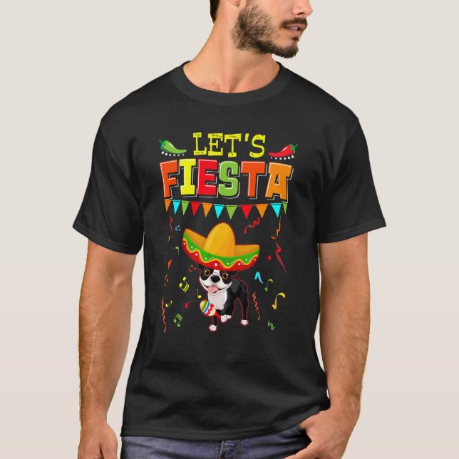 Camiseta México Cinco de Mayo Fiesta Vamos Fiesta Boston (Frente)