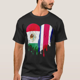 Camiseta México, Costa Rica Sinalizador Coração Cidadão Cul