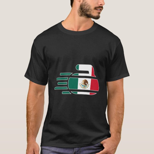 Camiseta México Curling Team Fans Jersey Mexicano Curler Wi (Frente)