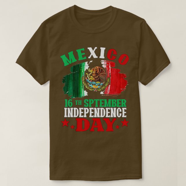 Camiseta México Dia da Independência do Orgulho 2022 Bandei (Frente do Design)