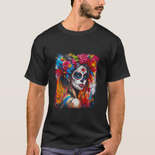 Camiseta México Dia De Los Muertos Esqueletos Dia Dos Morto