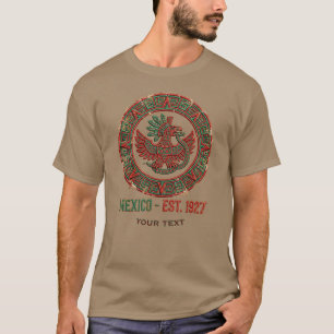 Camiseta México EST. 1927 Águila Azteca Cresta Vintage 