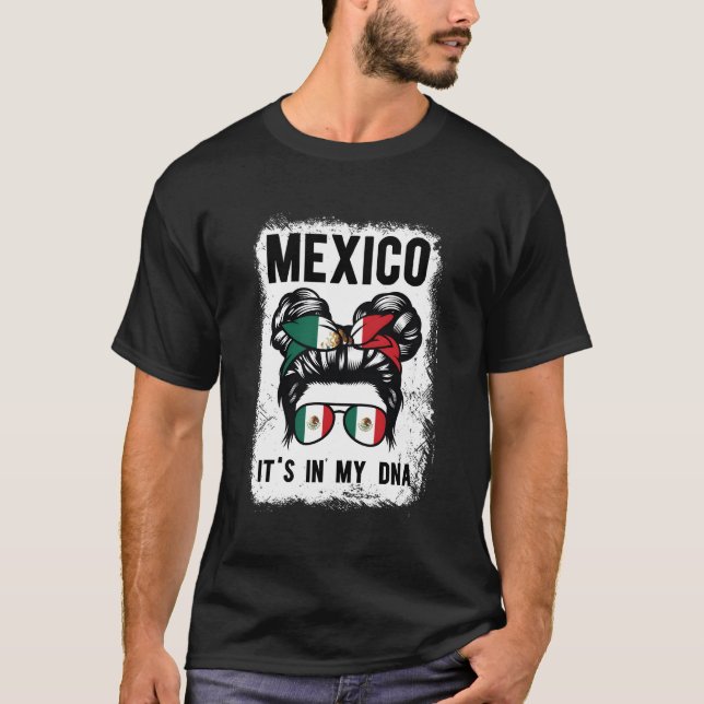 Camiseta México Está No Meu Dna México (Frente)