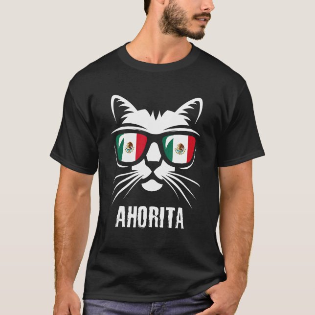 Camiseta Mexico Flag   Cat Mexican Saying (Frente)