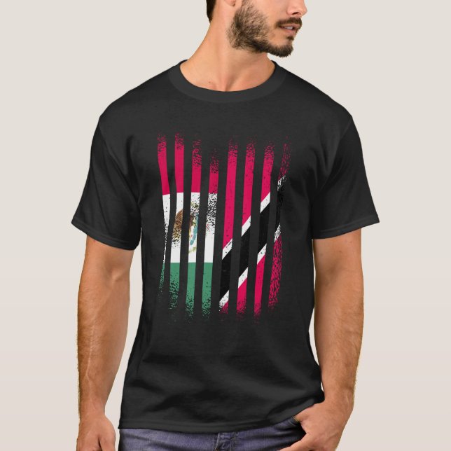 Camiseta Mexico Flag Trinidad&Tobago Grown Country Flags St (Frente)