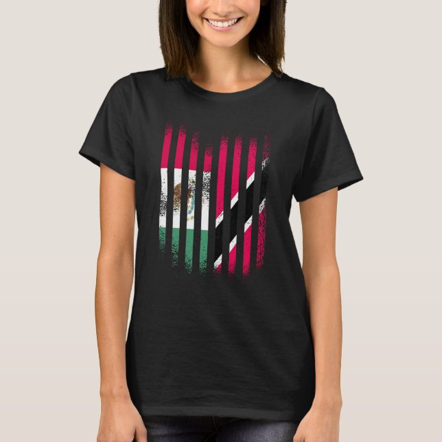 Camiseta Mexico Flag Trinidad&Tobago Grown Country Flags St (Frente)