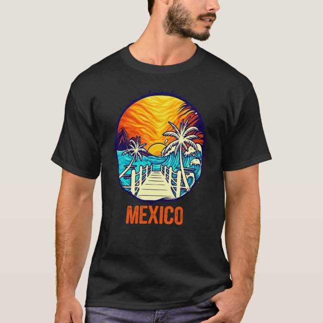 Camiseta México Gro da Família Amigos de Férias Corresponde (Frente)