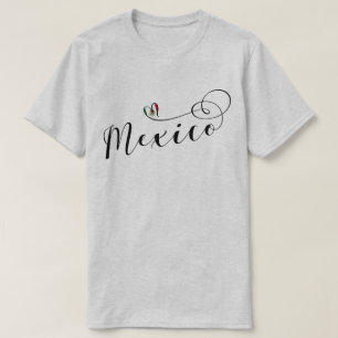 Camiseta México Heart Flag, Mexicanos