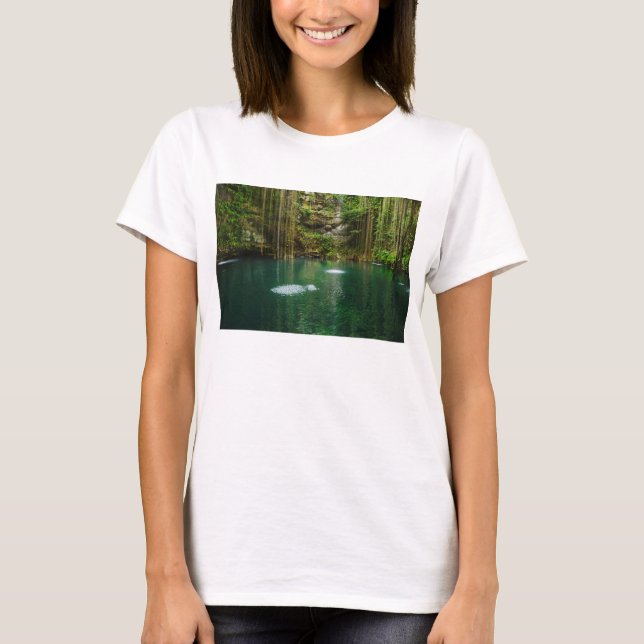 Camiseta México, Iucatão, lago cénico (Frente)