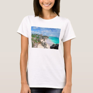 Camiseta México, Iucatão, península, ruínas de Tulum, m