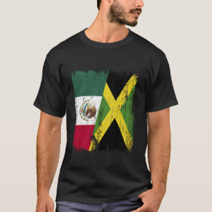 Camiseta México Jamaica Meia Bandeira Patrimônio Jamaicano