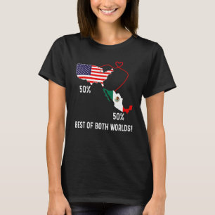 Camiseta México: Metade dos Estados Unidos da América Metad