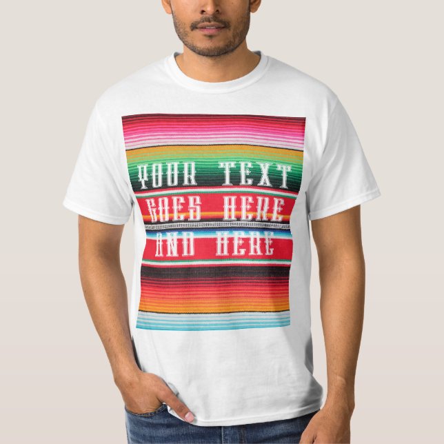 Camiseta méxico mexicano poncho blanket (Frente)