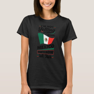 Camiseta México México, México, Sinalizador Não Estou Grita