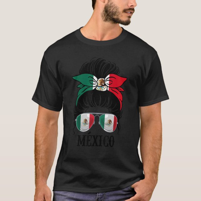 Camiseta México, México, Orgulho do Estado de Bandeira Mexi (Frente)