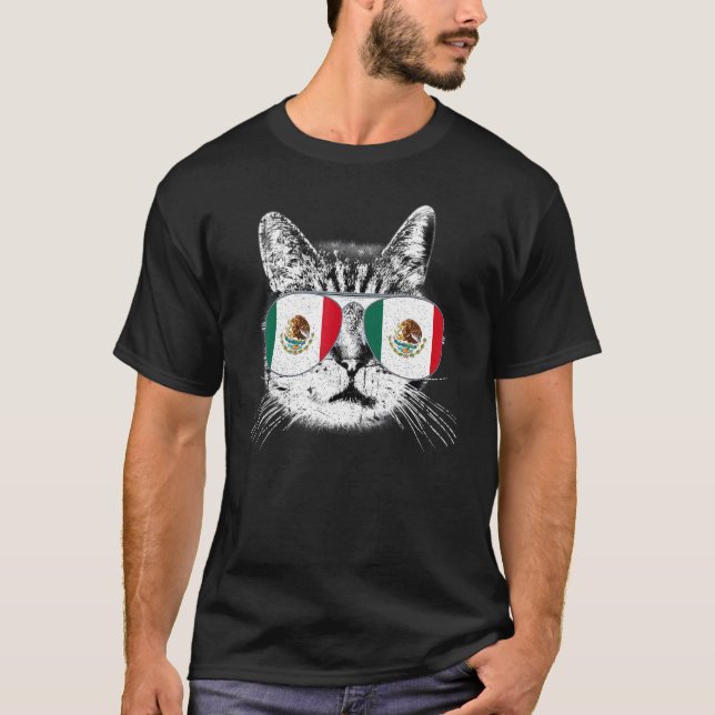 Camiseta México, México, região de bandeira do México, revo (Frente)