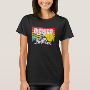 Camiseta México monta Serra Madre florestas vencendo sóis