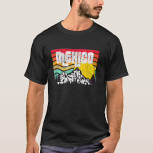 Camiseta México monta Serra Madre florestas vencendo sóis