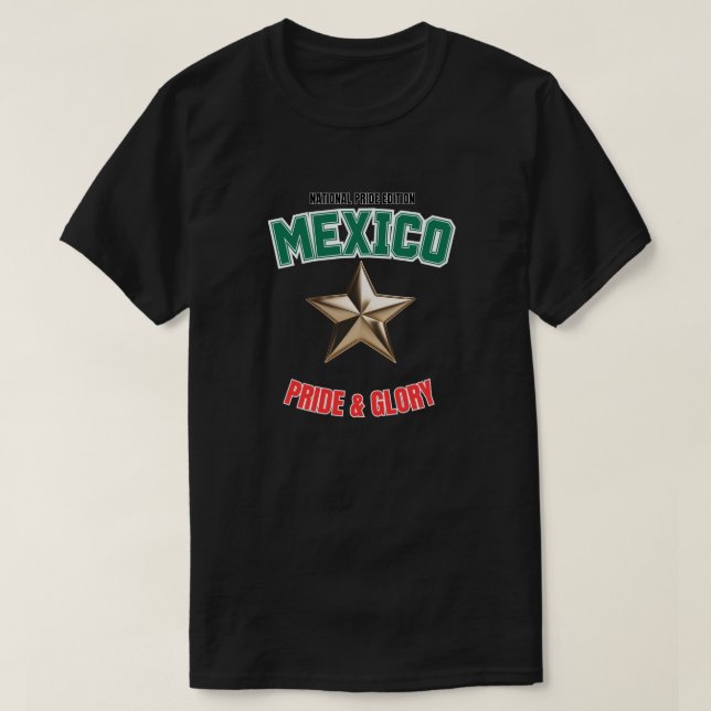 Camiseta Mexico National Pride Edition Basic Dark T-Shirt (Frente do Design)