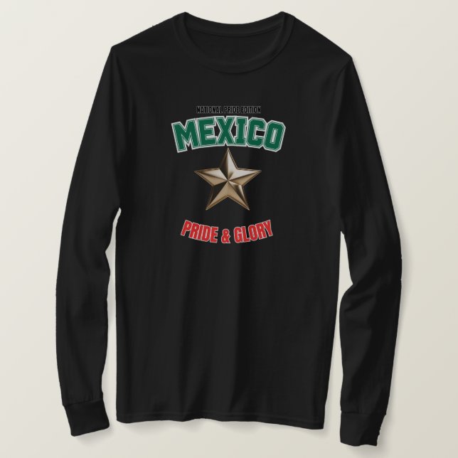 Camiseta Mexico National Pride Edition Women's Long Sleeve (Frente do Design)