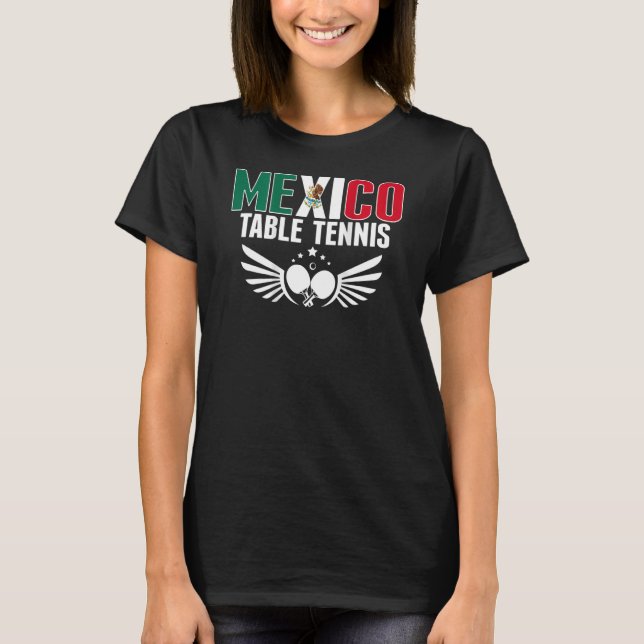 Camiseta México Ping Pong Orgulhoso Suco de Tênis Mexicano (Frente)