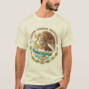 Camiseta México - selo dos mexicanos dos unidos dos estado