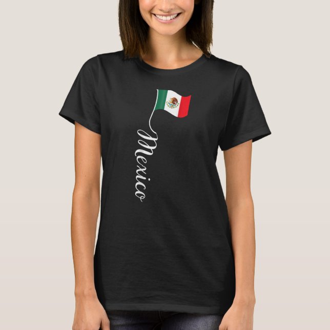 Camiseta México Sinalizador Signature mexicano Flag Polle P (Frente)