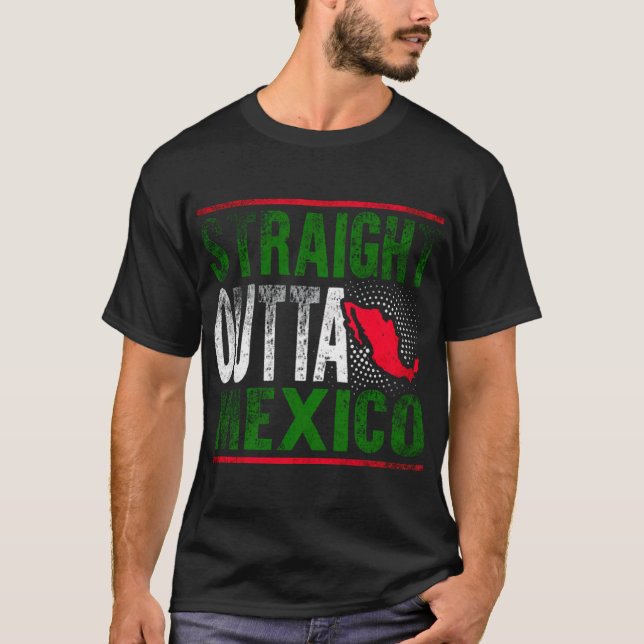Camiseta México Straight Outta México (Frente)