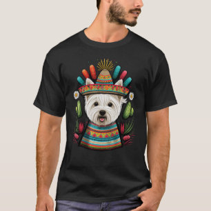 Camiseta México Westie Sombrero Mexicano West Highland Whit