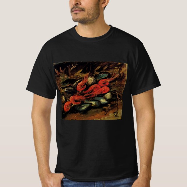 Camiseta Mexilhões e Camarão de Vincent van Gogh (Frente)