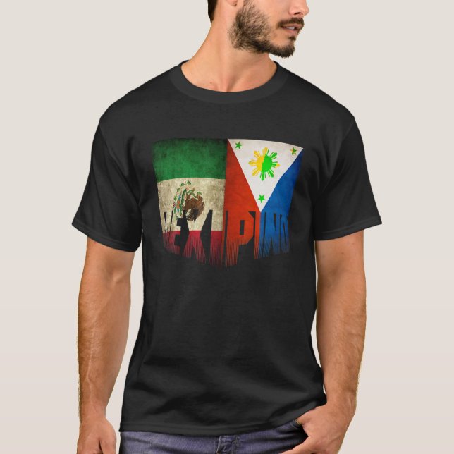 Camiseta Mexipino Mexicano Patrimônio Americano Filipino T  (Frente)