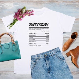 Camiseta Mezzo Soprano Ingredientes Informações T-Shirt