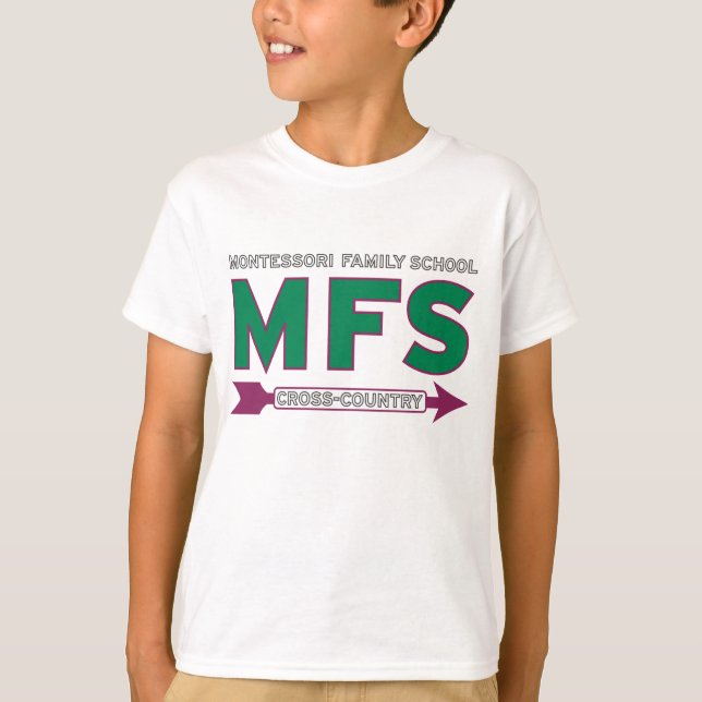 Camiseta MFS XCountry para rapazes (Frente)