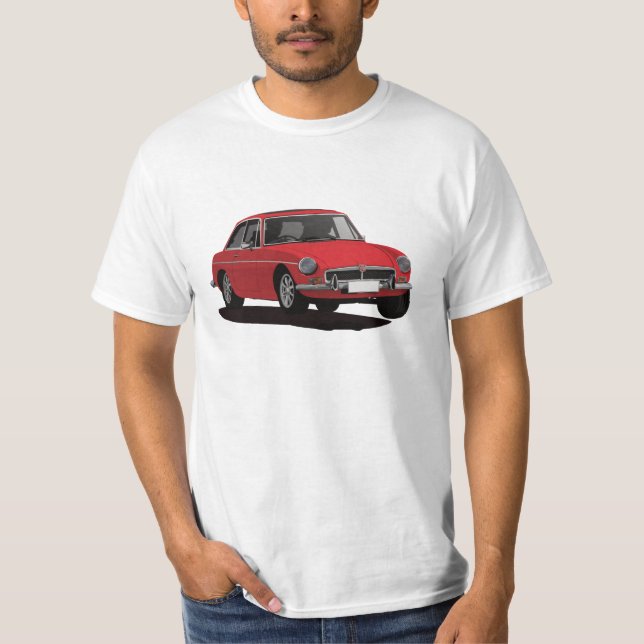 Camiseta MG MGB GT - vermelho (Frente)