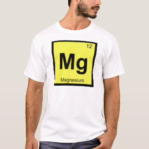 Camiseta Mg - Química do Magnésio Símbolo da Tabela Periódi