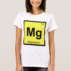 Camiseta Mg - Química do Magnésio Símbolo da Tabela Periódi