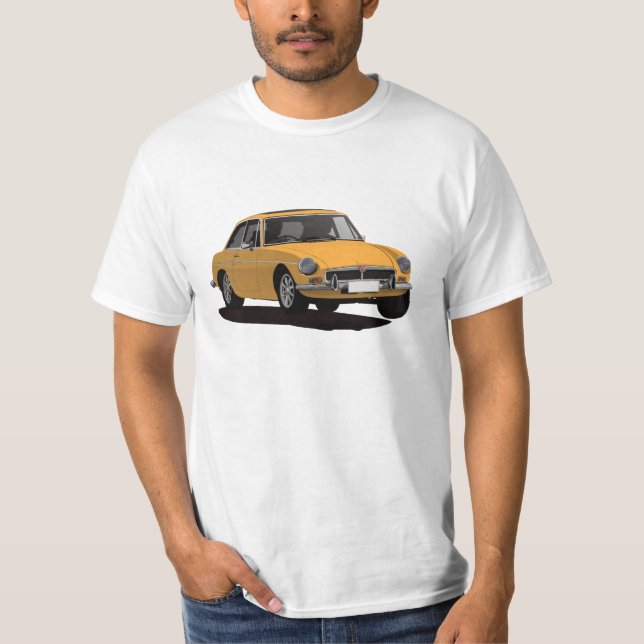 Camiseta MGB GT - laranja - marrom - selecione uma cor! (Frente)