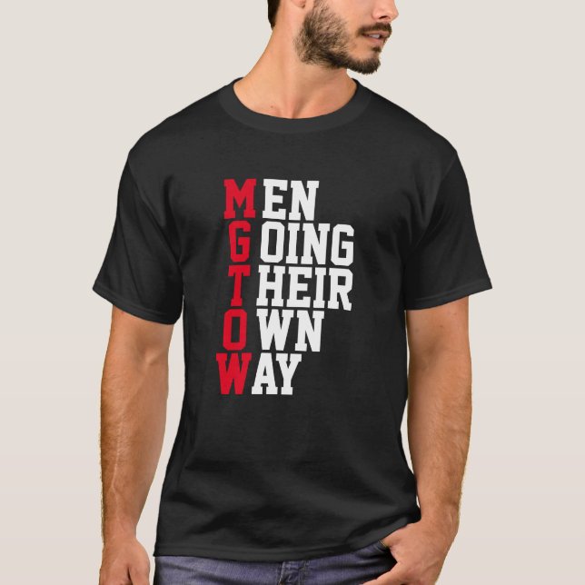 Camiseta MGTOW - Homens que vão sua própria maneira (Frente)