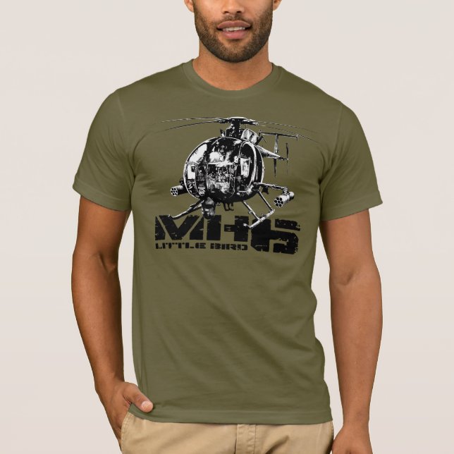Camiseta MH-6 Pequena Canvas Básica de Bella Masculina T-S (Frente)