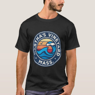 Camiseta Mha'S Vineyard Massachusetts Ma Ondas Náuticas De