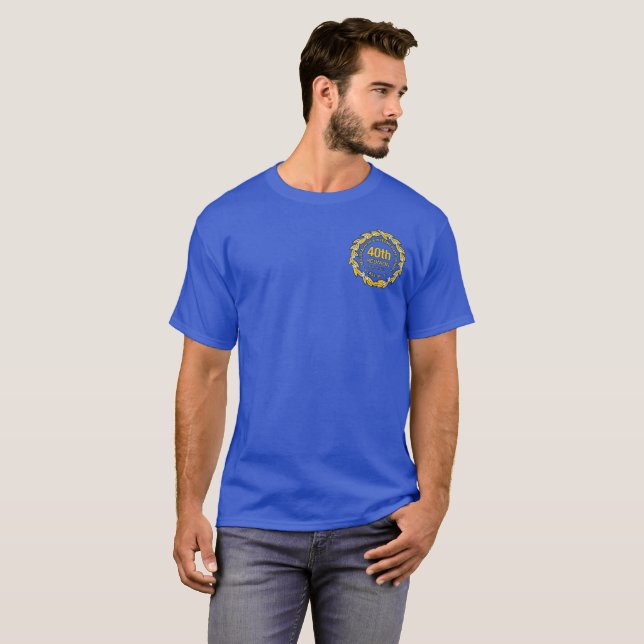 Camiseta MHIS-Class do 77-40th t-shirt dos Reunião-Homens (Frente Completa)