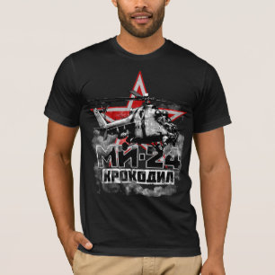 Camiseta Mi-24 helicóptero soviético