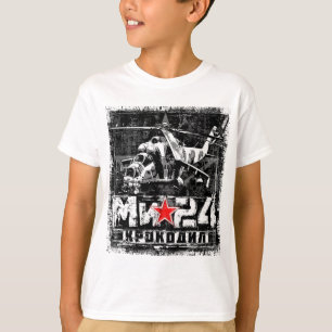 Camiseta Mi-24 helicóptero soviético