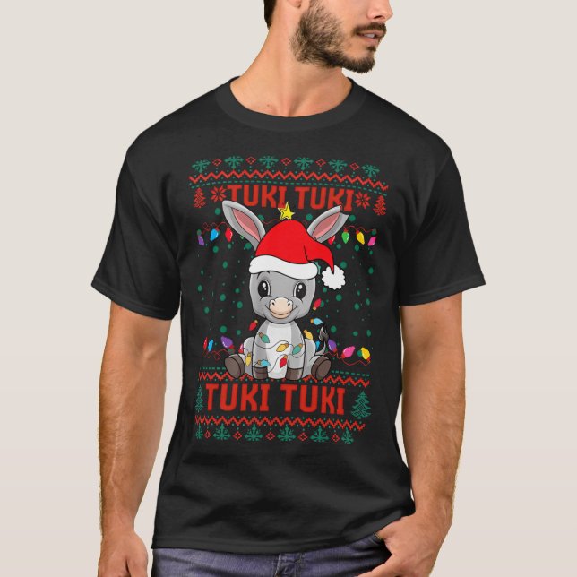 Camiseta Mi Burrito Sabanero Mexican Tuki Tuki Latino Xmas  (Frente)