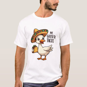 Camiseta Mi Goose ta tacos Engraçado Taco Mexicano