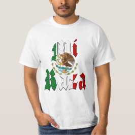 Camiseta MI RAZA Bandeira mexicana