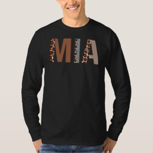 Camiseta Mia Leopard Imprima Mãe Dia de as mães Bonito Avó 