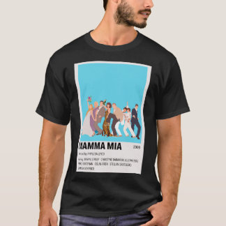 Camiseta Mia Minimalista Poster Clássica Mamma Mia