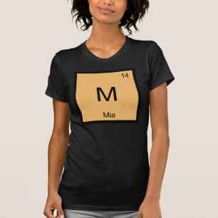 Camiseta Mia Nome Química Elemento Tabela Periódica
